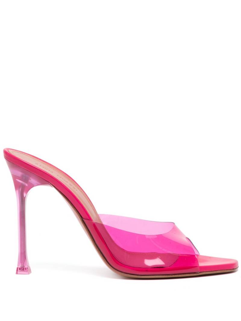 Amina Muaddi Alexa 105mm translucent mules - Pink von Amina Muaddi