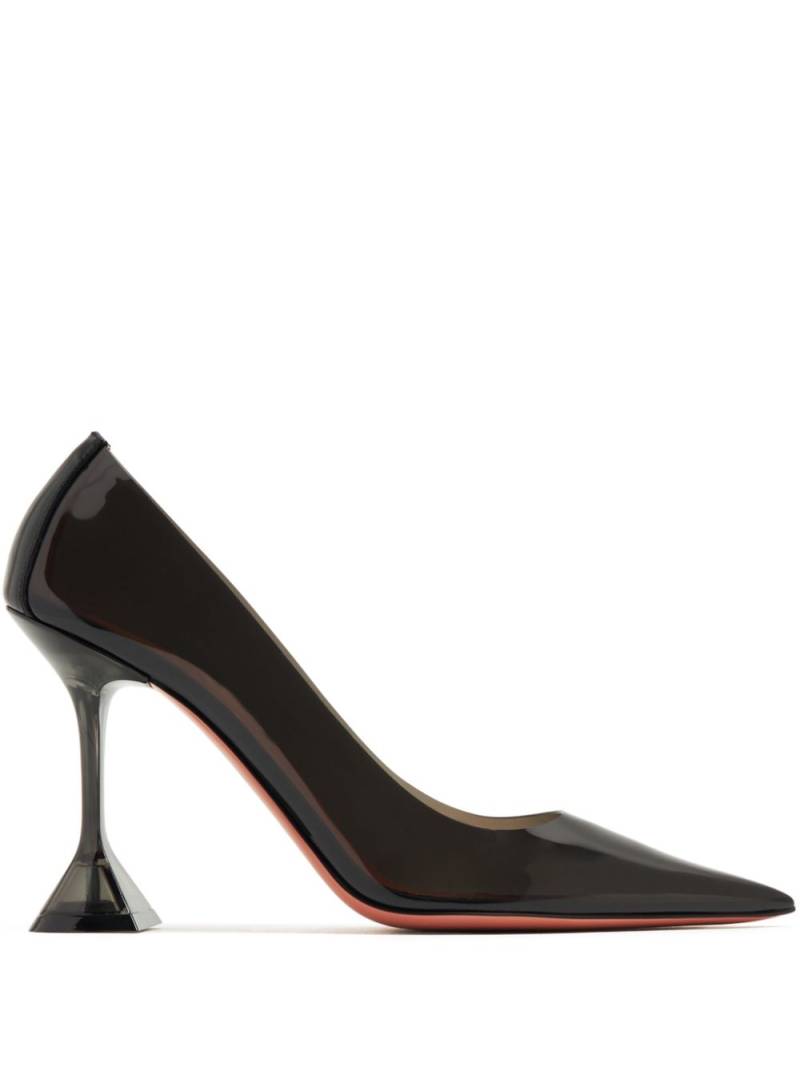 Amina Muaddi Ami Glass 95mm sculpted-heel pumps - Black von Amina Muaddi