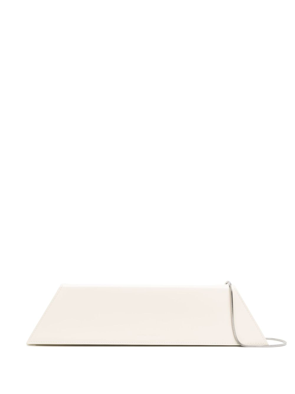 Amina Muaddi Amini Yigit leather clutch bag - Neutrals von Amina Muaddi