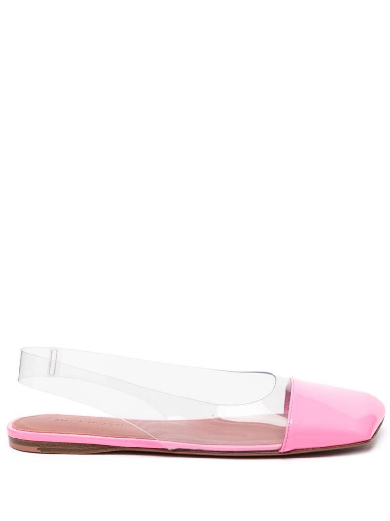 Amina Muaddi Ane slingback ballerina shoes - Pink von Amina Muaddi