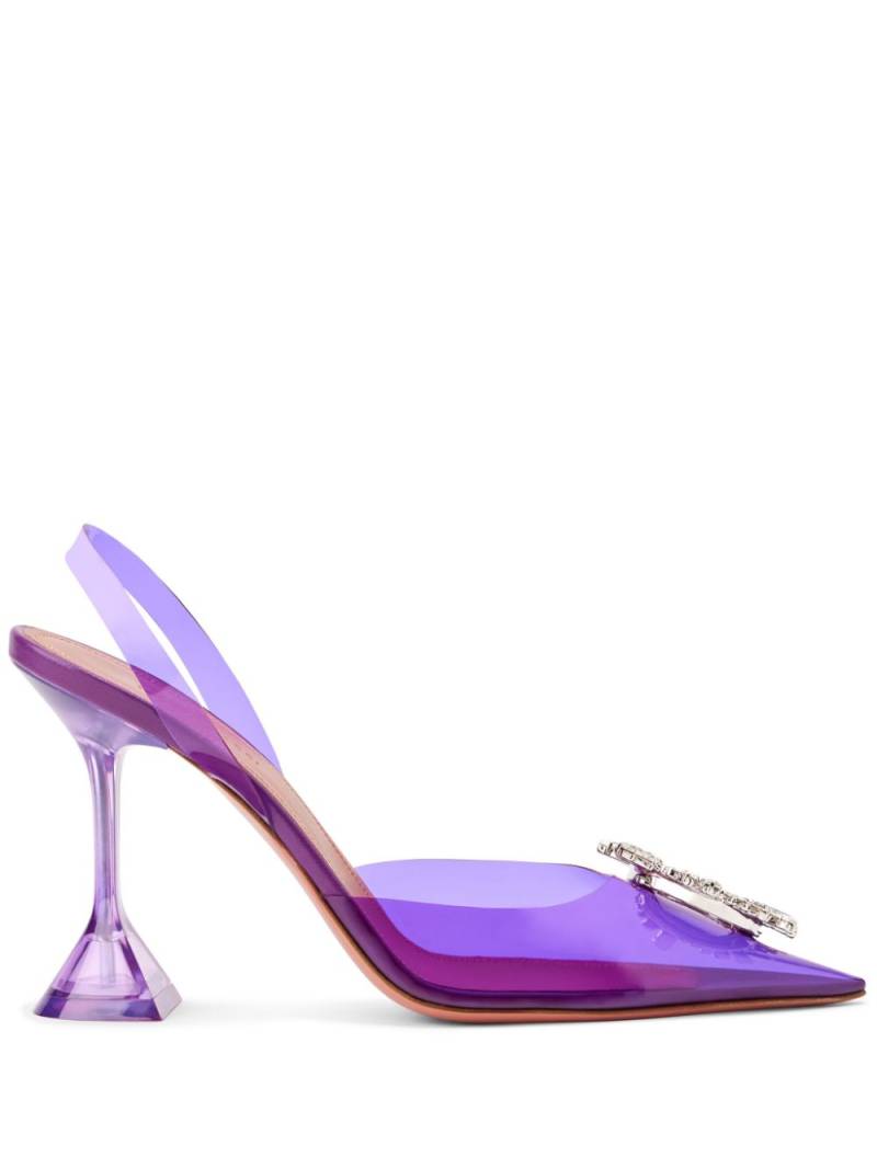 Amina Muaddi Begum 95mm slingback pumps - Purple von Amina Muaddi