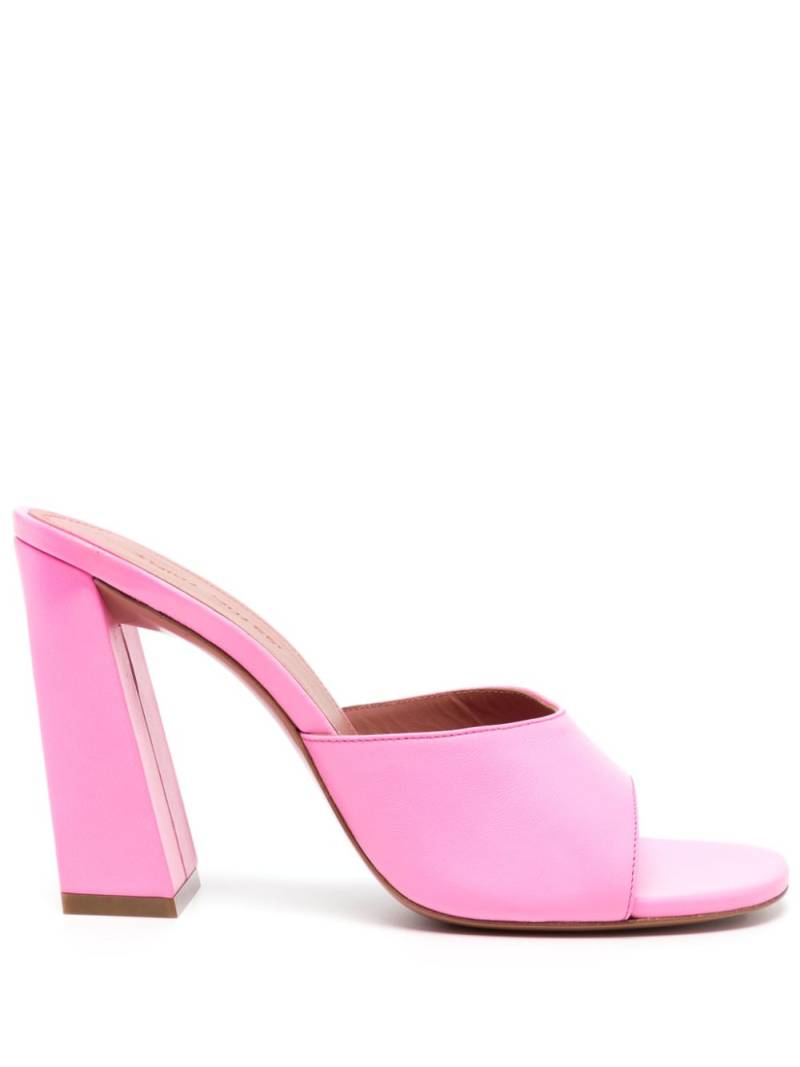 Amina Muaddi Brigitte 100mm leather sandals - Pink von Amina Muaddi