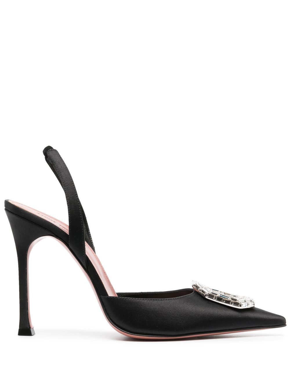 Amina Muaddi Camelia 105mm slingback pumps - Black von Amina Muaddi