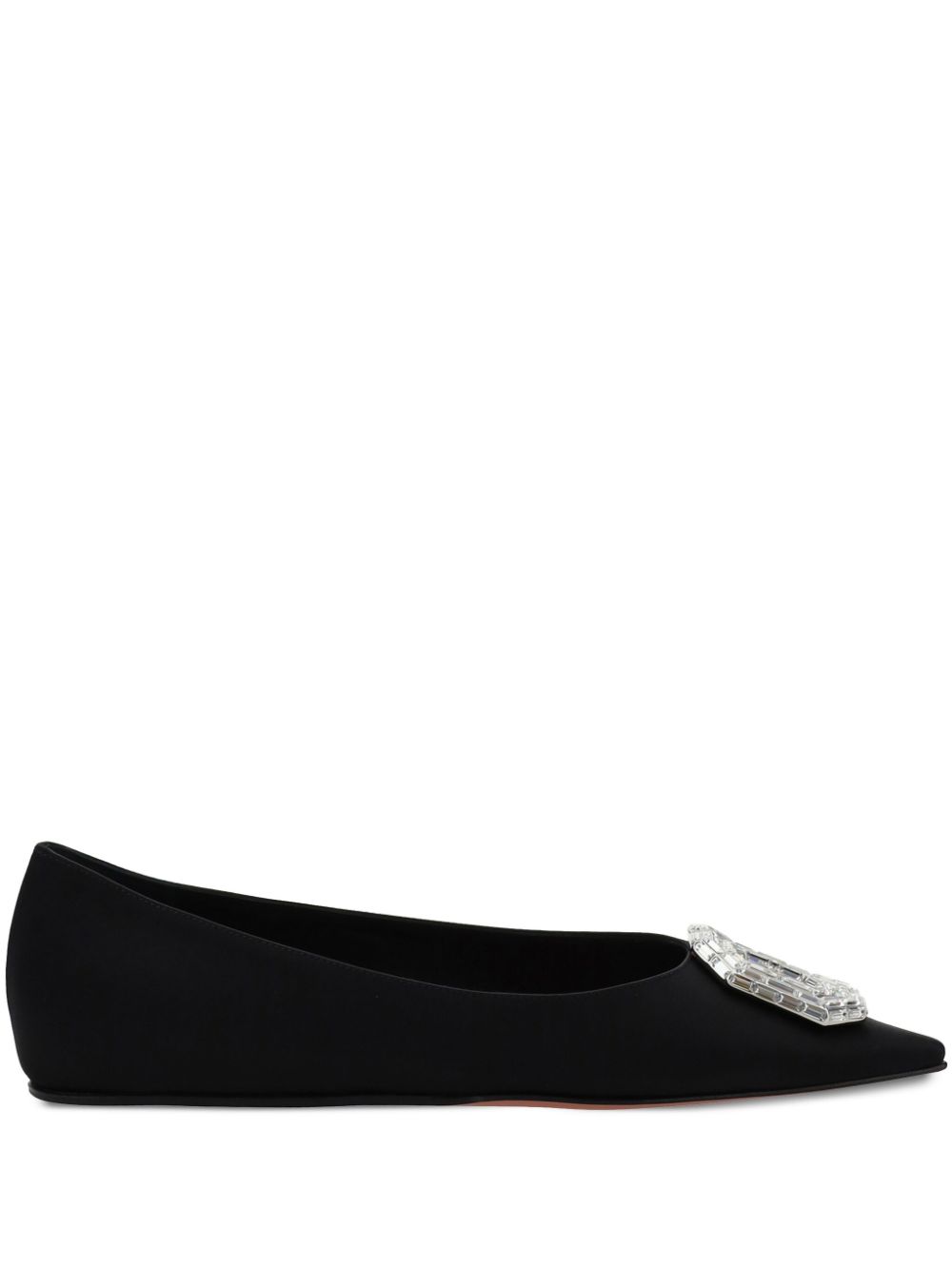 Amina Muaddi Camellia ballet flats - Black von Amina Muaddi