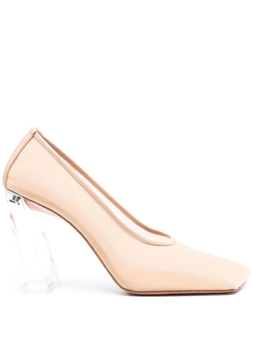 Amina Muaddi Charlotte 100mm pumps - Neutrals von Amina Muaddi