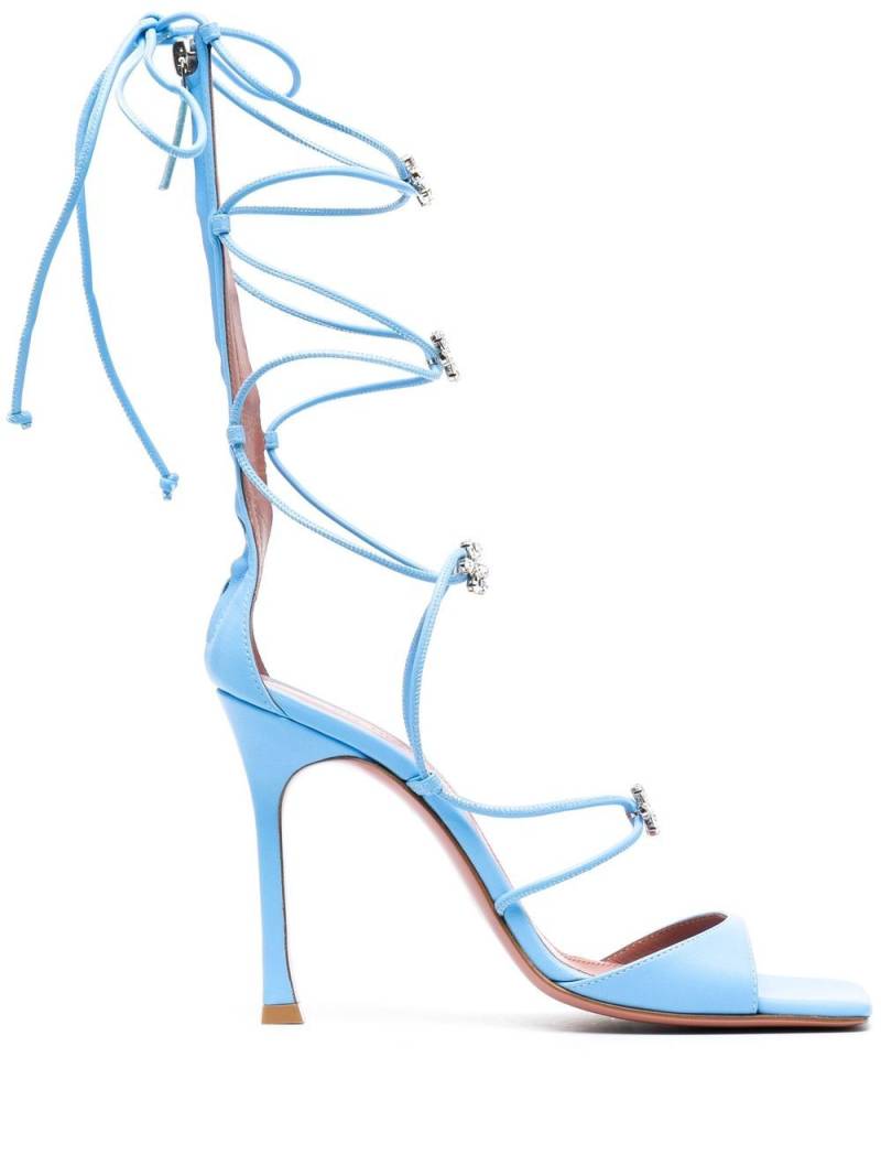 Amina Muaddi Daisy strappy sandals - Blue von Amina Muaddi