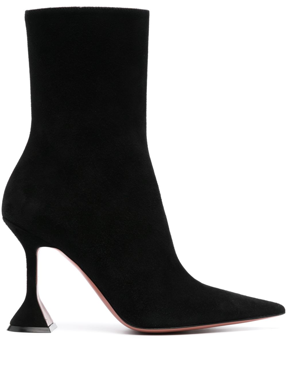 Amina Muaddi Giorgia 100mm suede ankle boots - Black von Amina Muaddi