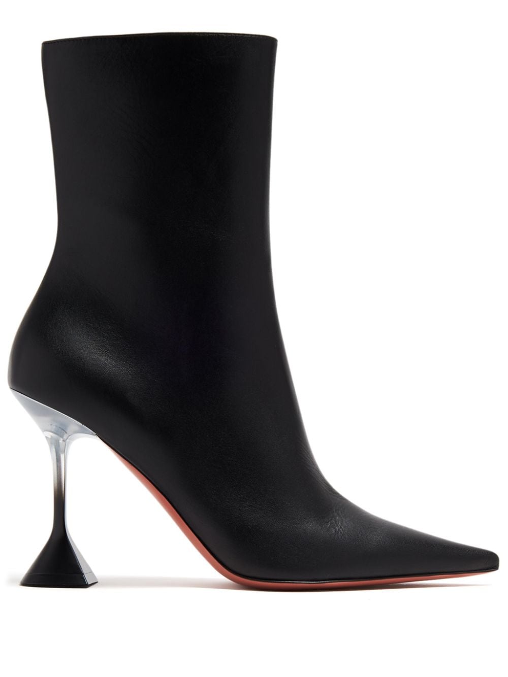 Amina Muaddi Giorgia 95mm leather boots - Black von Amina Muaddi