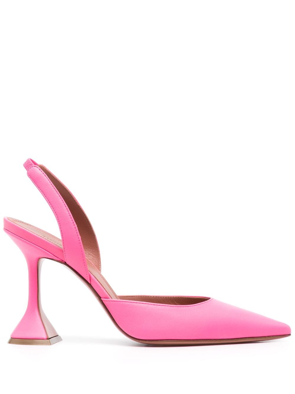 Amina Muaddi Holli 100mm slingback pumps - Pink von Amina Muaddi