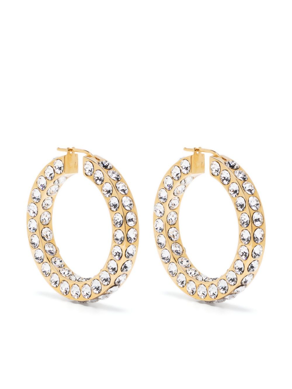 Amina Muaddi Jahlee hoop earrings - Gold von Amina Muaddi