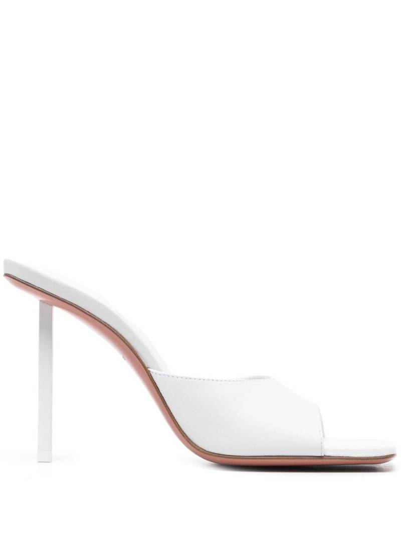 Amina Muaddi Laura leather sandals - White von Amina Muaddi