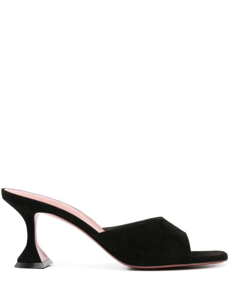 Amina Muaddi Lupita 70mm suede mules - Black von Amina Muaddi