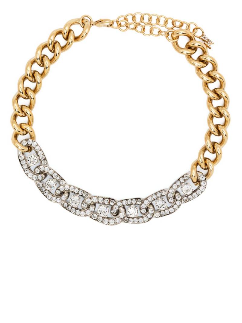 Amina Muaddi Matthew crystal-embellished choker necklace - Gold von Amina Muaddi