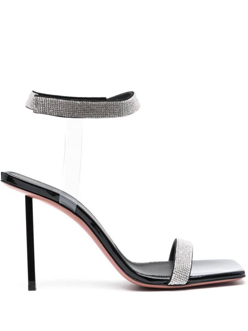 Amina Muaddi Rih 110mm crystal-embellished sandals - Black von Amina Muaddi