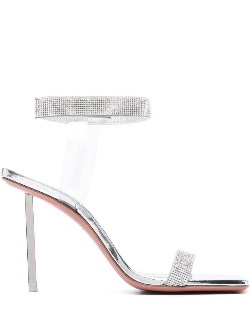 Amina Muaddi Rih 110mm crystal-embellished sandals - Silver von Amina Muaddi