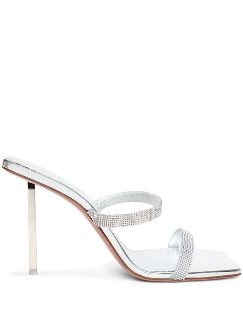 Amina Muaddi Rih Slipper 95mm sandals - Silver von Amina Muaddi