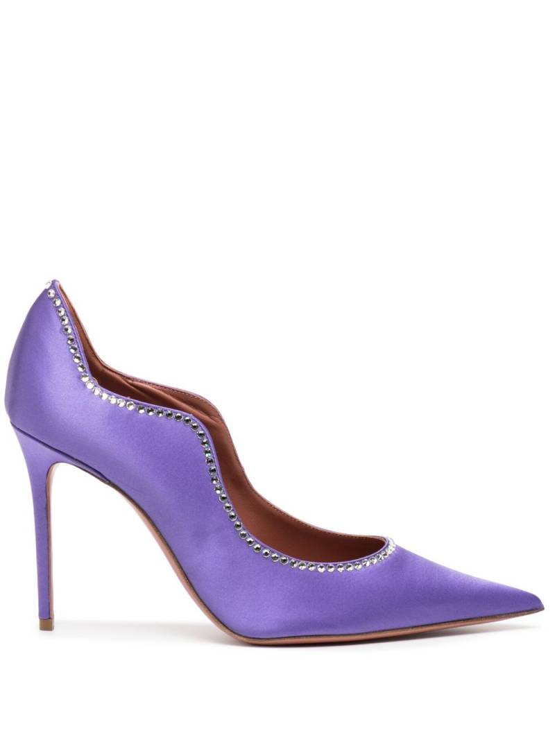 Amina Muaddi Romy pointed-toe pumps - Purple von Amina Muaddi