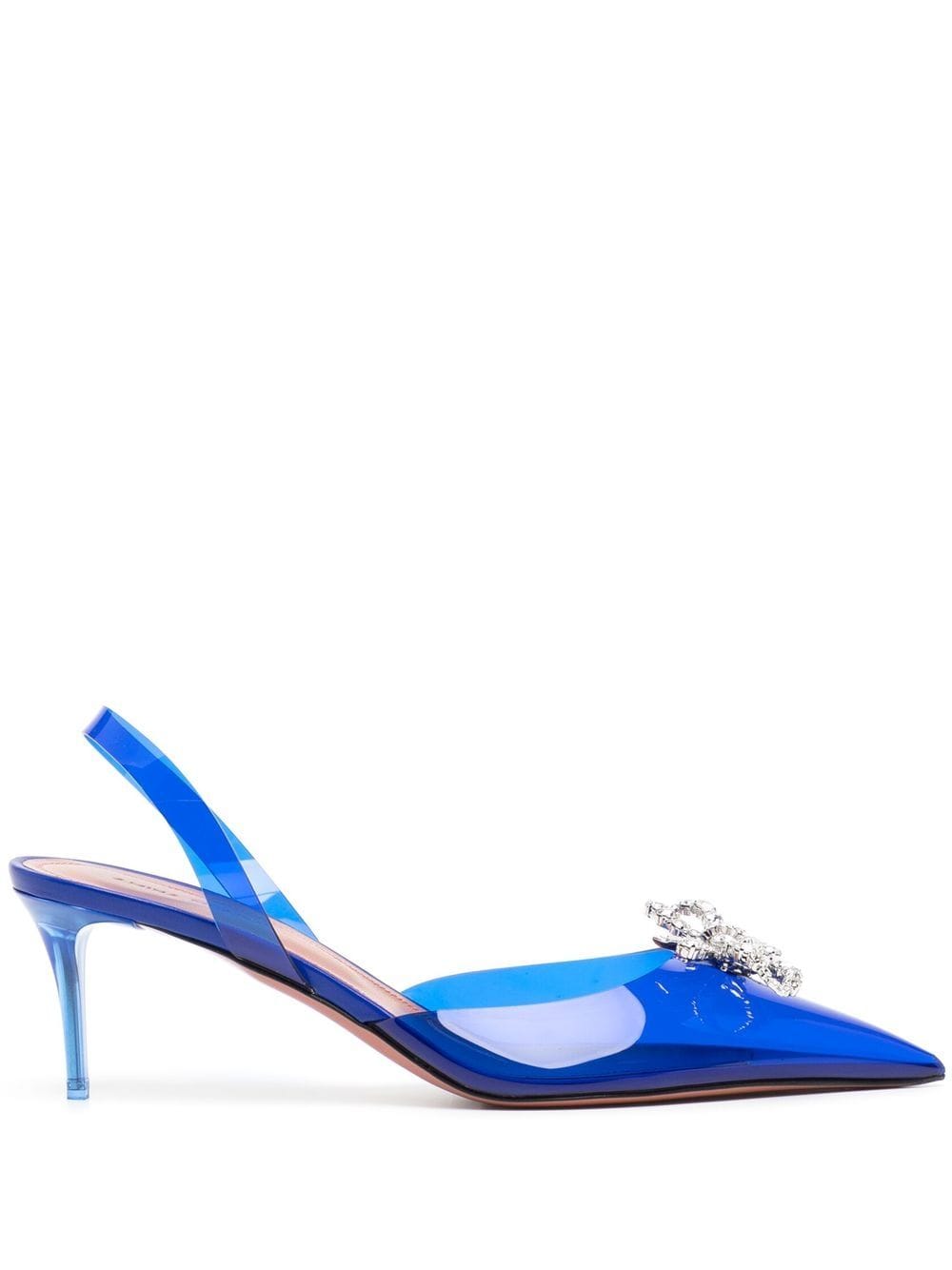 Amina Muaddi Rosie 60mm slingback pumps - Blue von Amina Muaddi