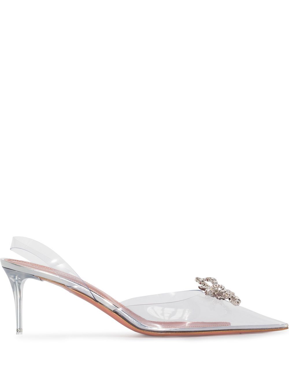 Amina Muaddi Rosie 60mm slingback pumps - Neutrals von Amina Muaddi