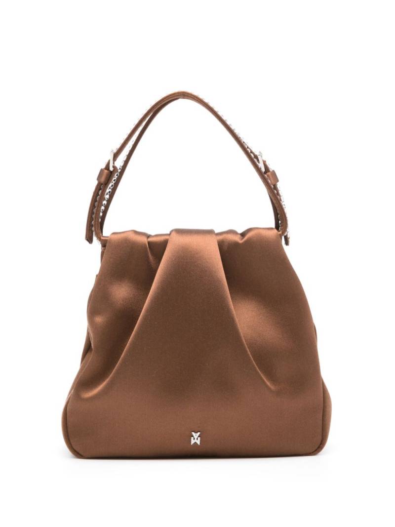 Amina Muaddi Vittoria Crystal tote bag - Brown von Amina Muaddi