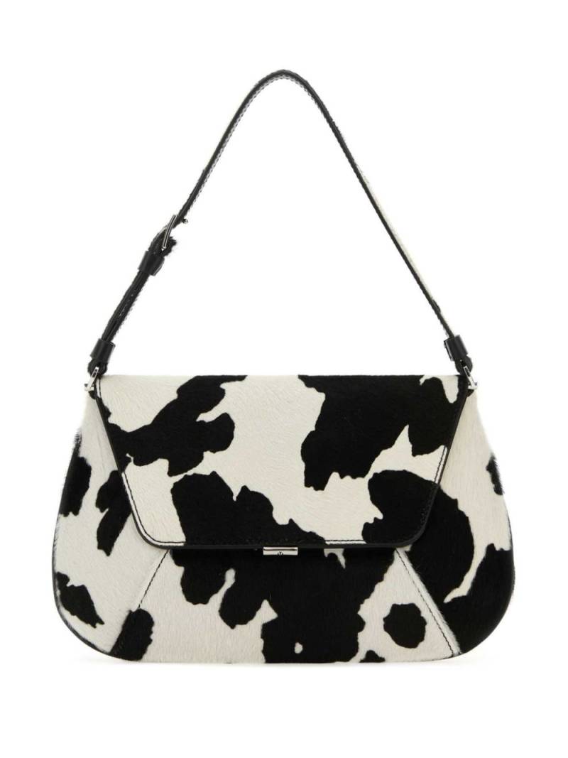 Amina Muaddi cow-print shoulder bag - Black von Amina Muaddi