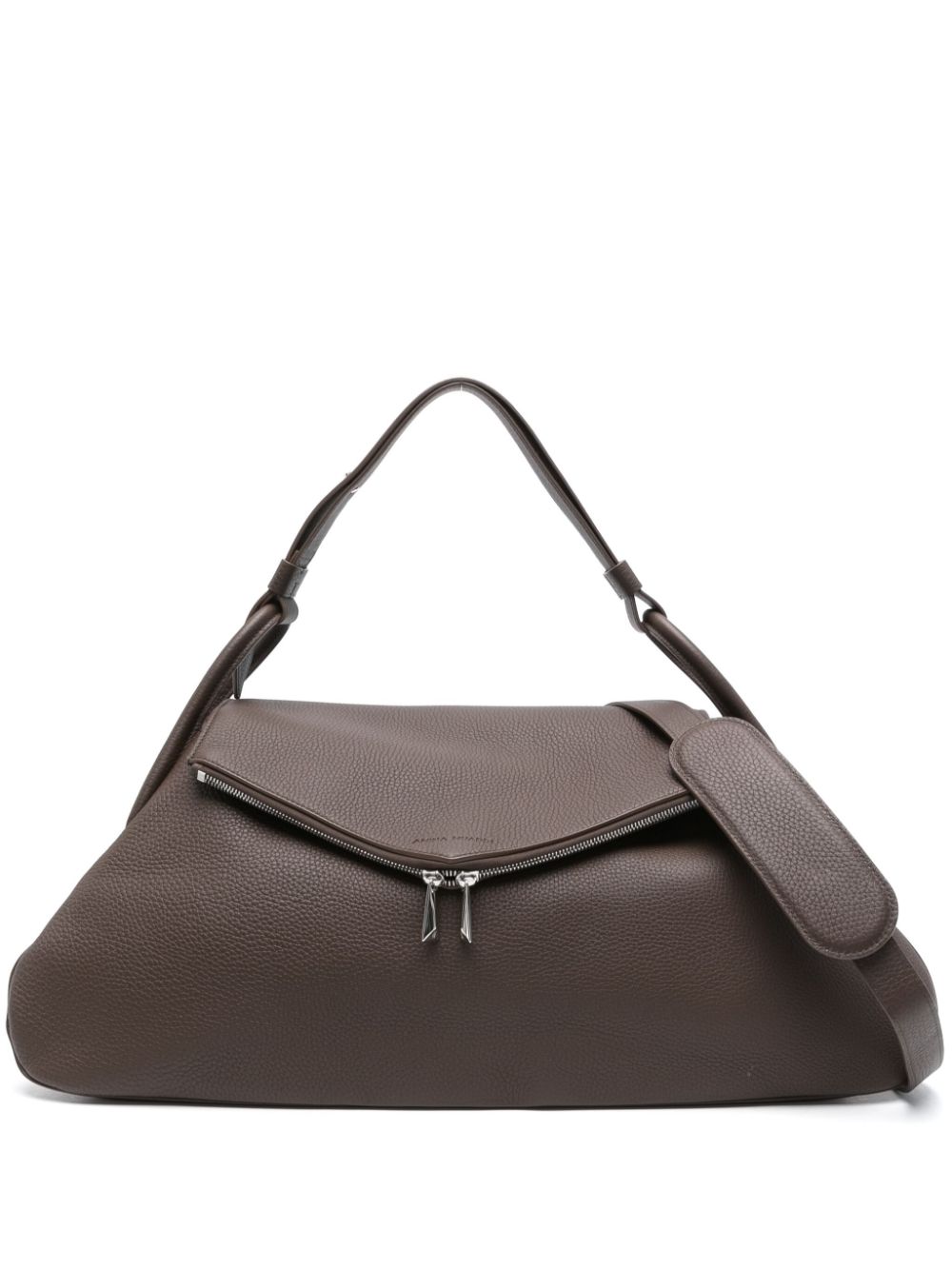 Amina Muaddi leather tote bag - Brown von Amina Muaddi