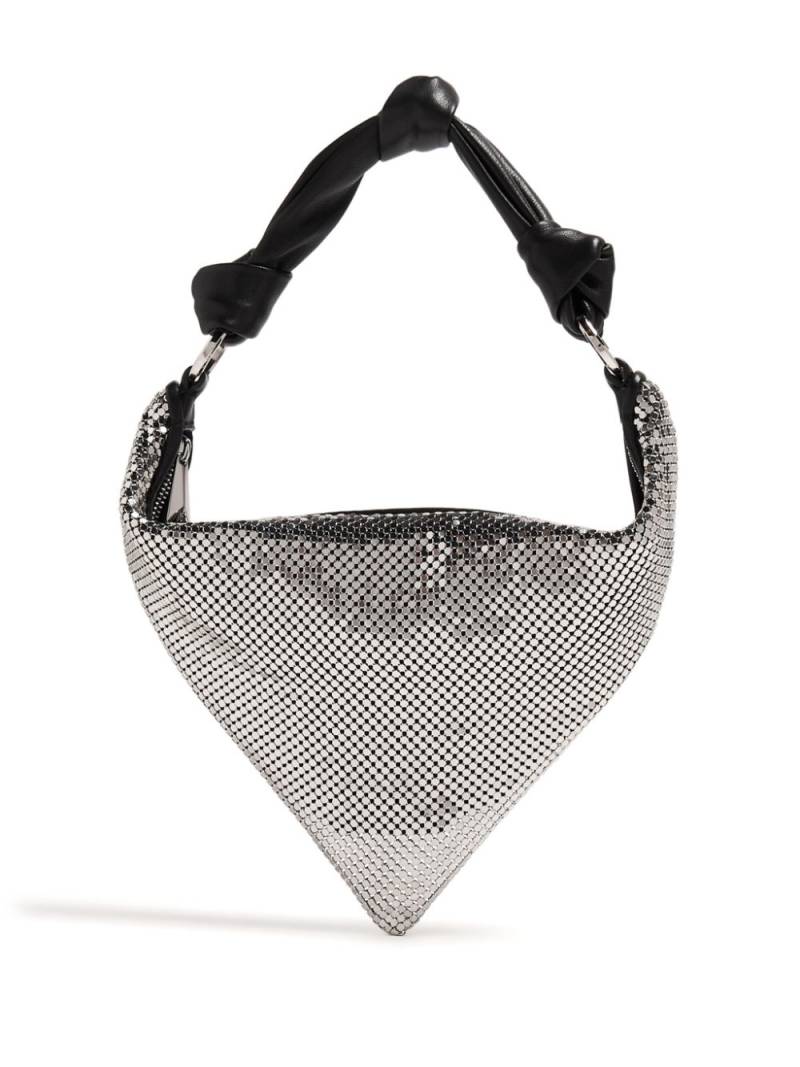 Amina Muaddi mini Cameron mesh shoulder bag - Silver von Amina Muaddi