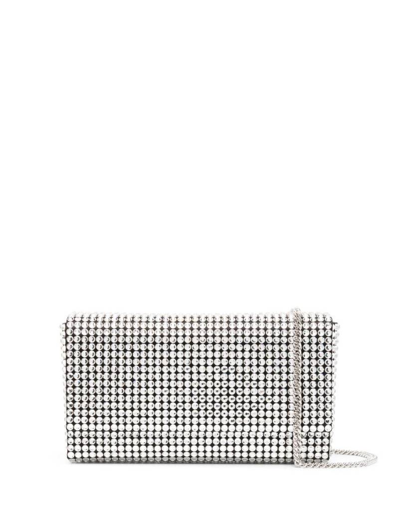 Amina Muaddi mini Paloma crystal-embellished clutch - Black von Amina Muaddi