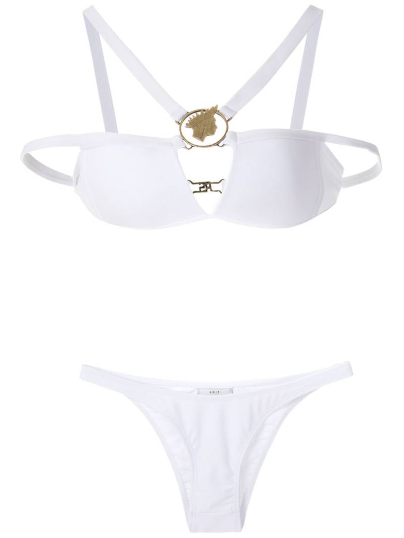 Amir Slama metallic embellishment bikini set - White von Amir Slama