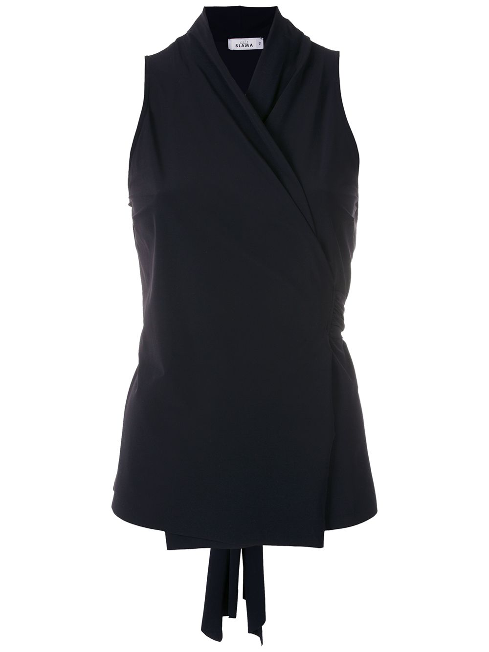 Amir Slama sleeveless wrap blouse - Black von Amir Slama