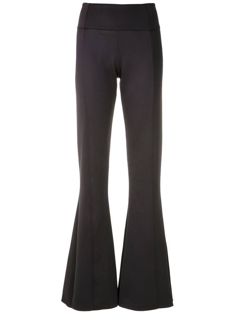 Amir Slama panelled flared trousers - Black von Amir Slama