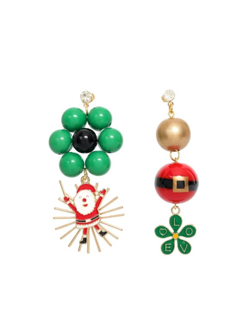 Amir Slama Christmas-motifs asymmetric earrings - Gold von Amir Slama