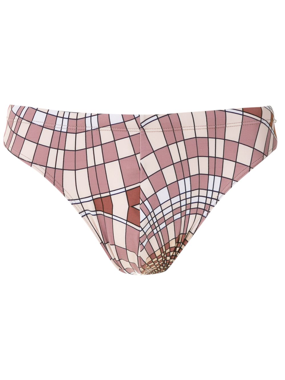 Amir Slama Cocar print trunks - Neutrals von Amir Slama