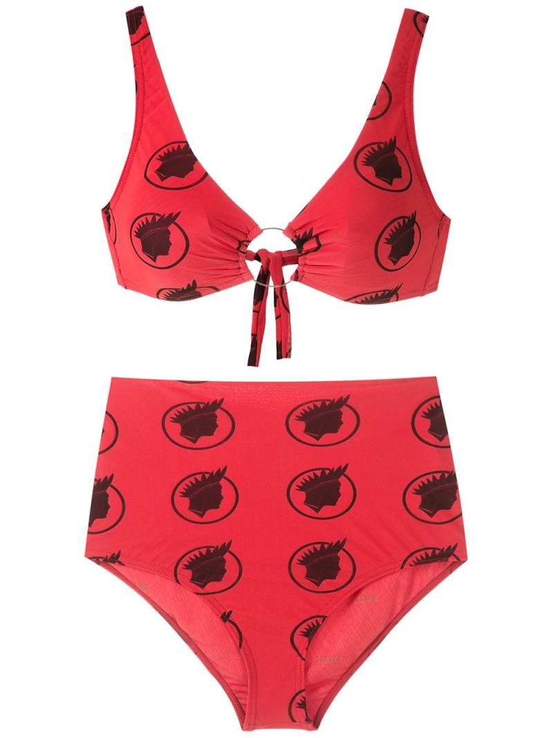 Amir Slama Índio high waisted bikini set - Red von Amir Slama