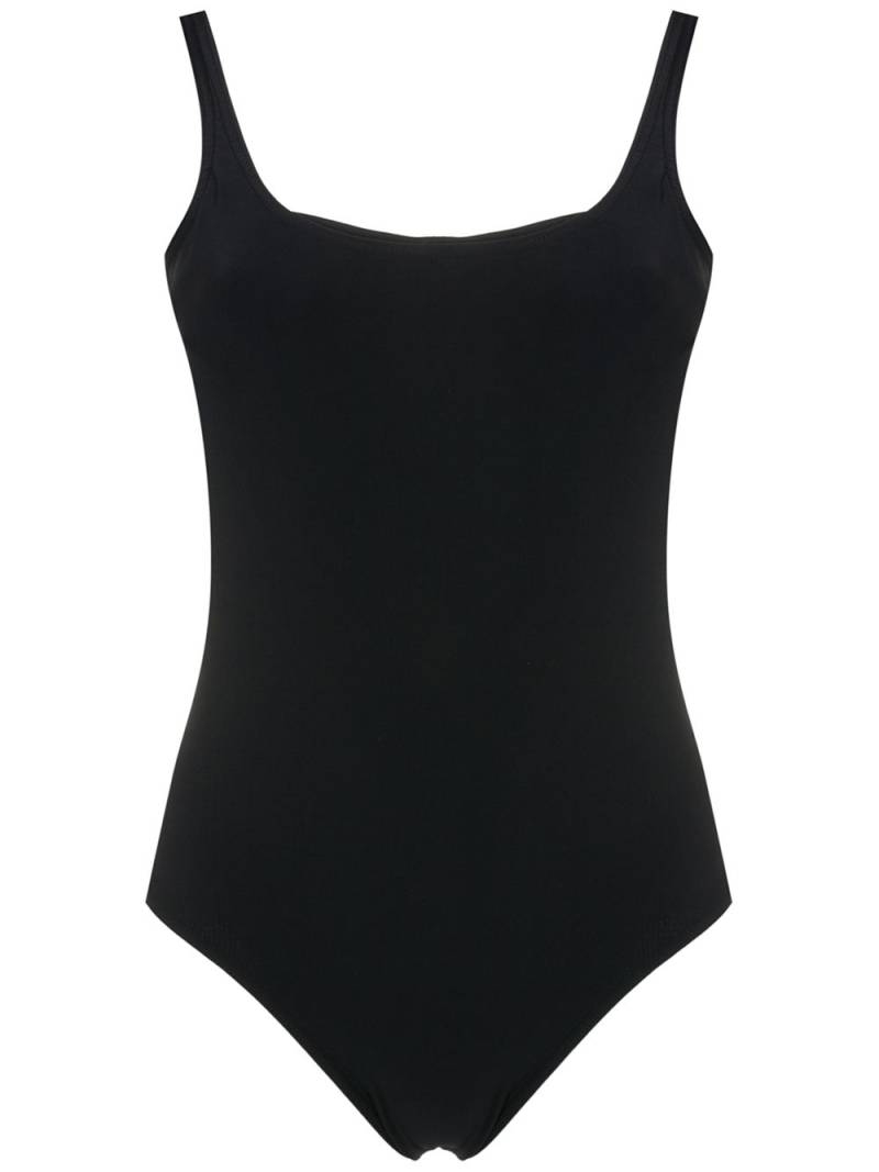 Amir Slama square neck lace-fastening one piece - Black von Amir Slama