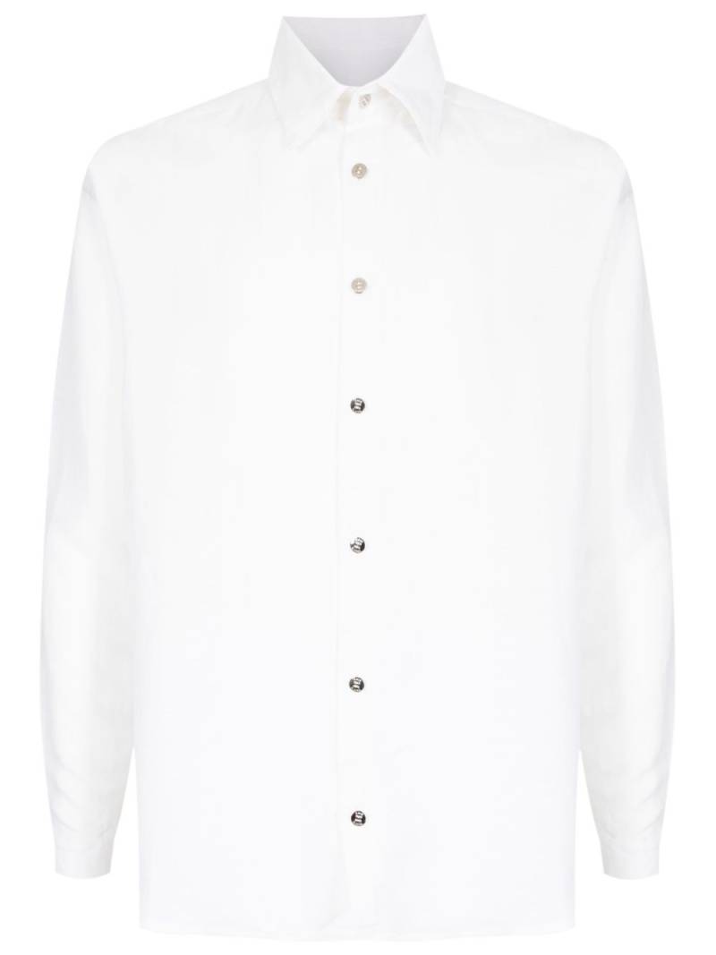 Amir Slama Poseidon-print buttoned shirt - White von Amir Slama