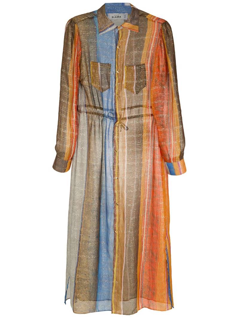 Amir Slama Silk shirt dress - Multicolour von Amir Slama