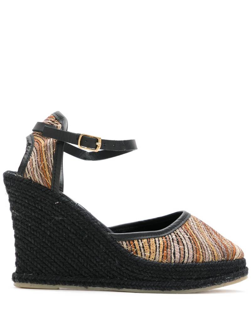 Amir Slama X Cervera printed espadrilles - Black von Amir Slama