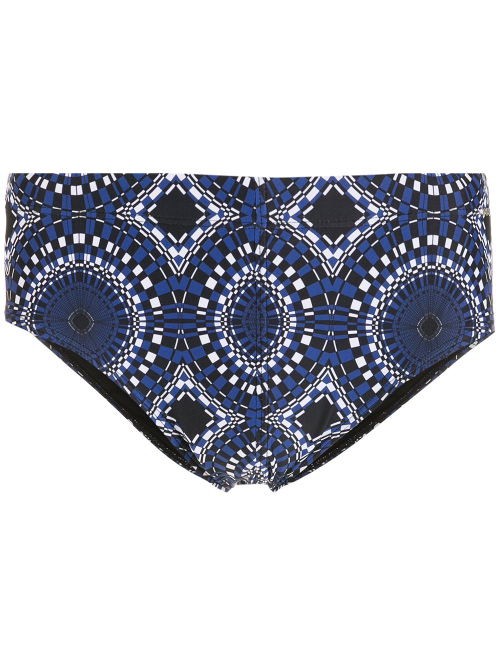 Amir Slama abstract-print swimming trunks - Blue von Amir Slama