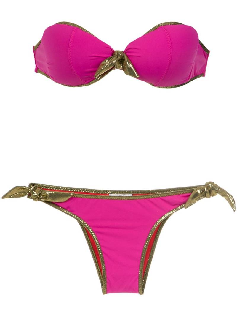 Amir Slama bandeau bikini set - Pink von Amir Slama