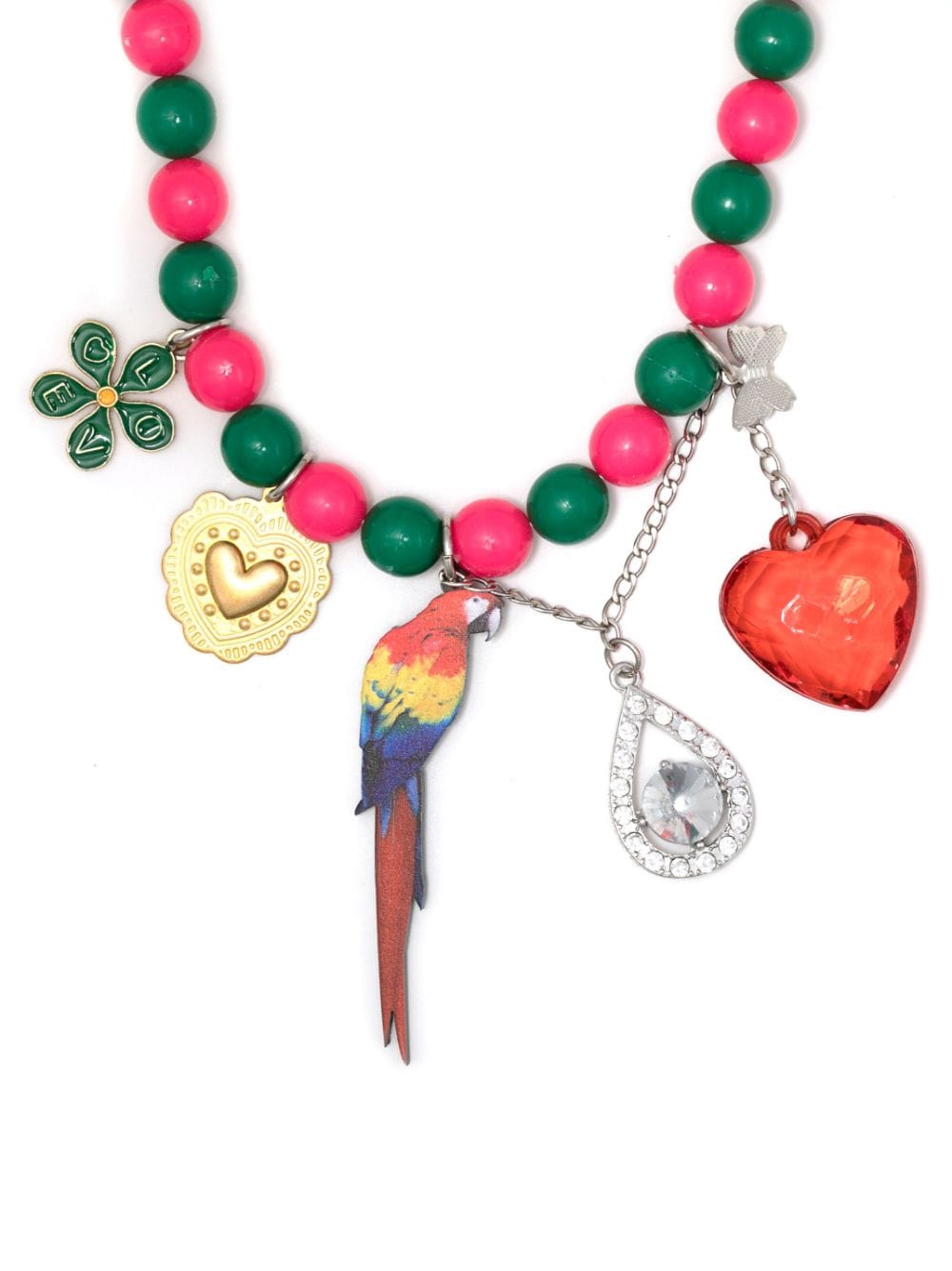 Amir Slama charm-detail beaded necklace - Multicolour von Amir Slama