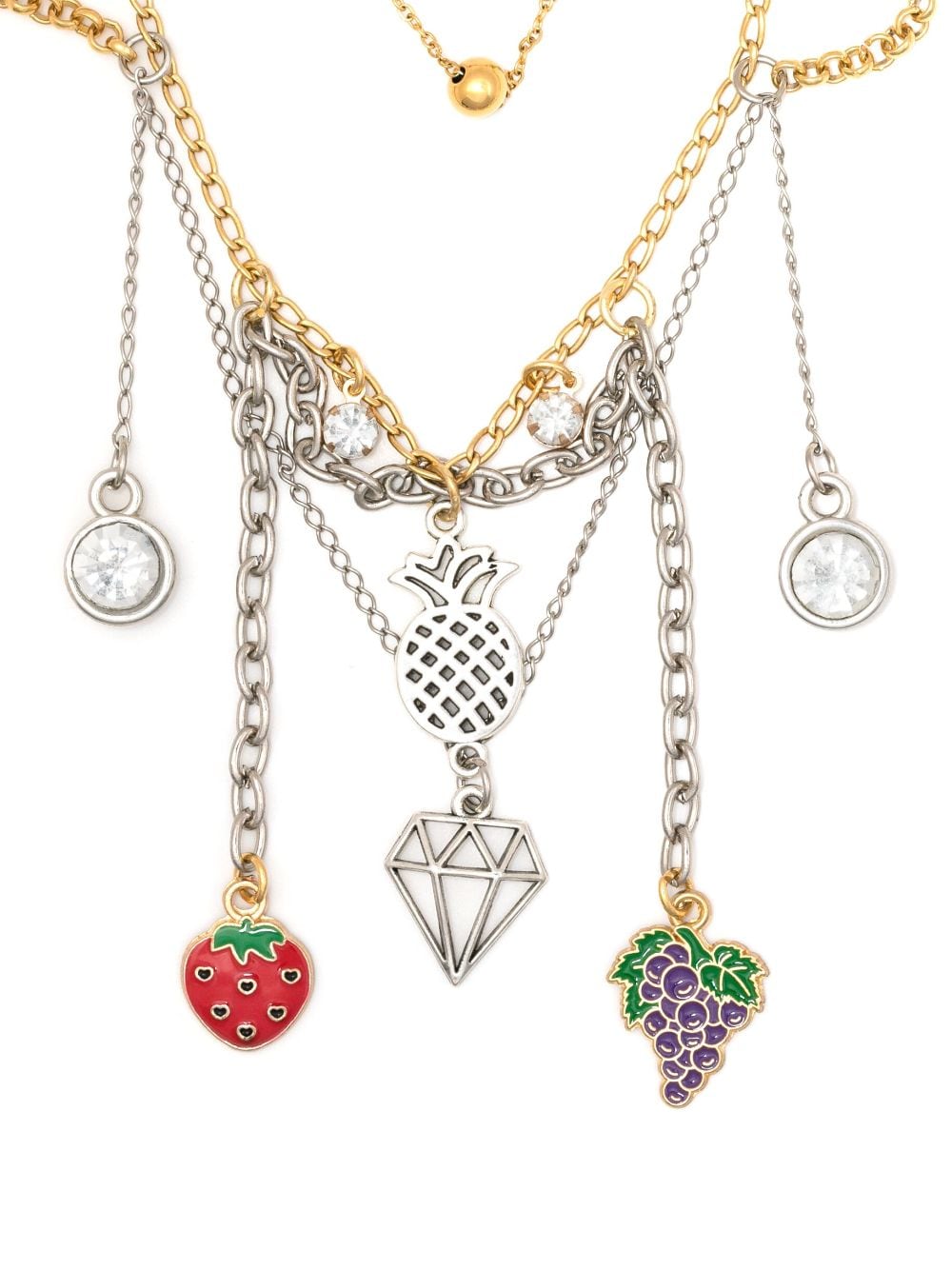 Amir Slama charm-detail multi-chain necklace - Gold von Amir Slama