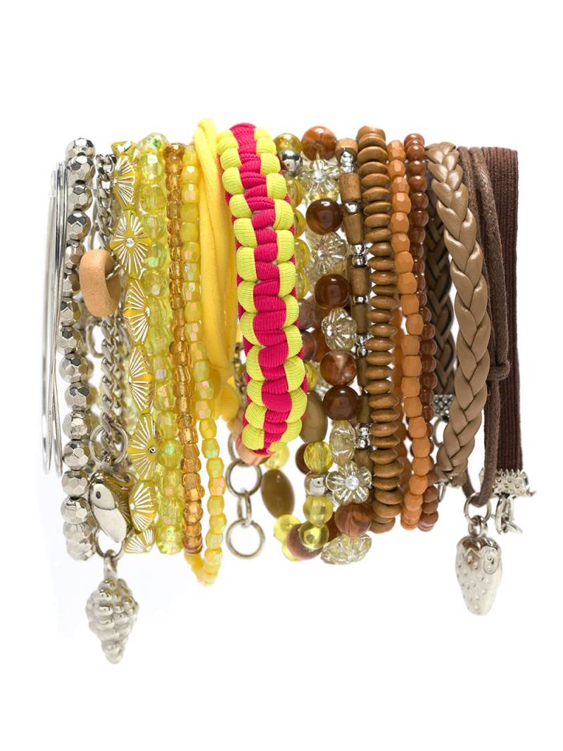 Amir Slama charm-embellished bracelet set - Yellow von Amir Slama