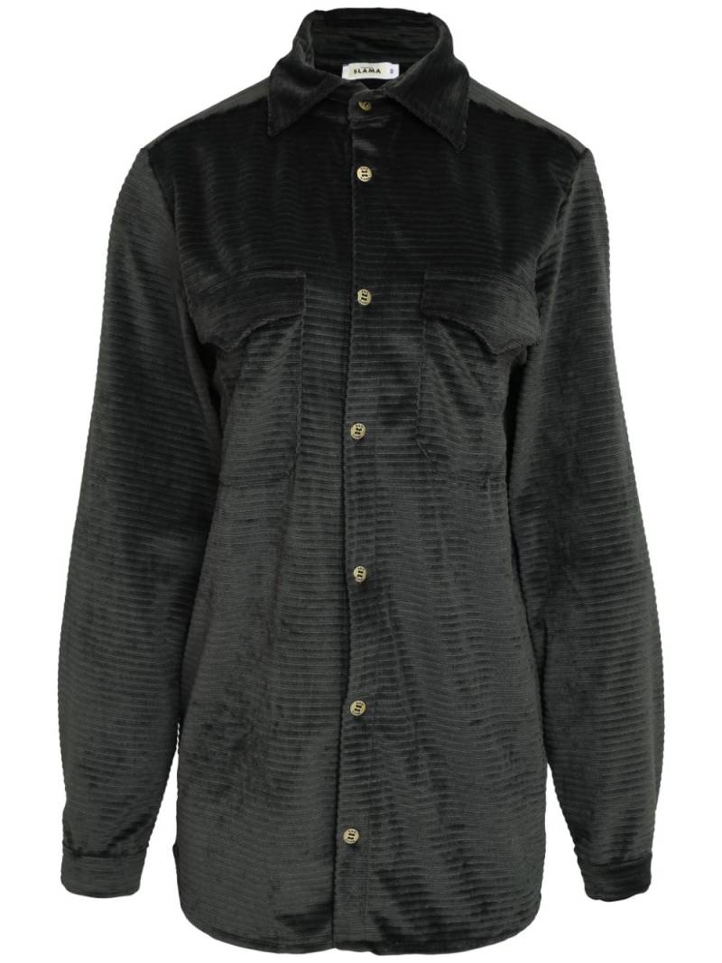 Amir Slama corduroy shirt - Black von Amir Slama