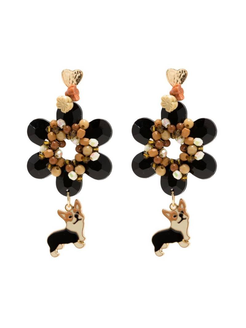 Amir Slama corg statement drop earrings - Black von Amir Slama