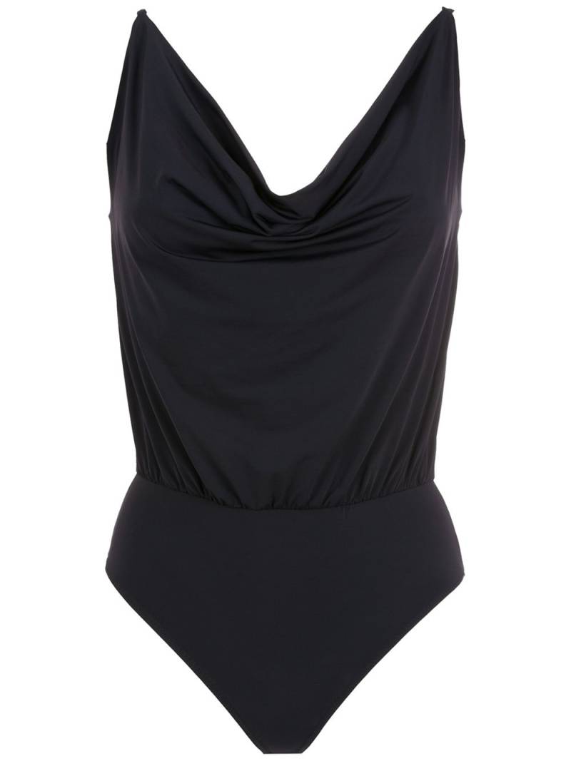 Amir Slama cowl-neck swimsuit - Black von Amir Slama