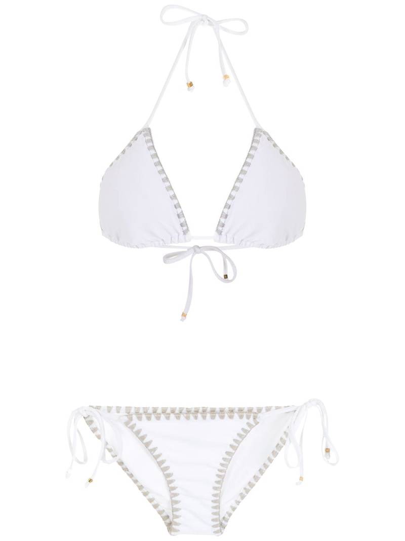 Amir Slama crochet bikini set - White von Amir Slama