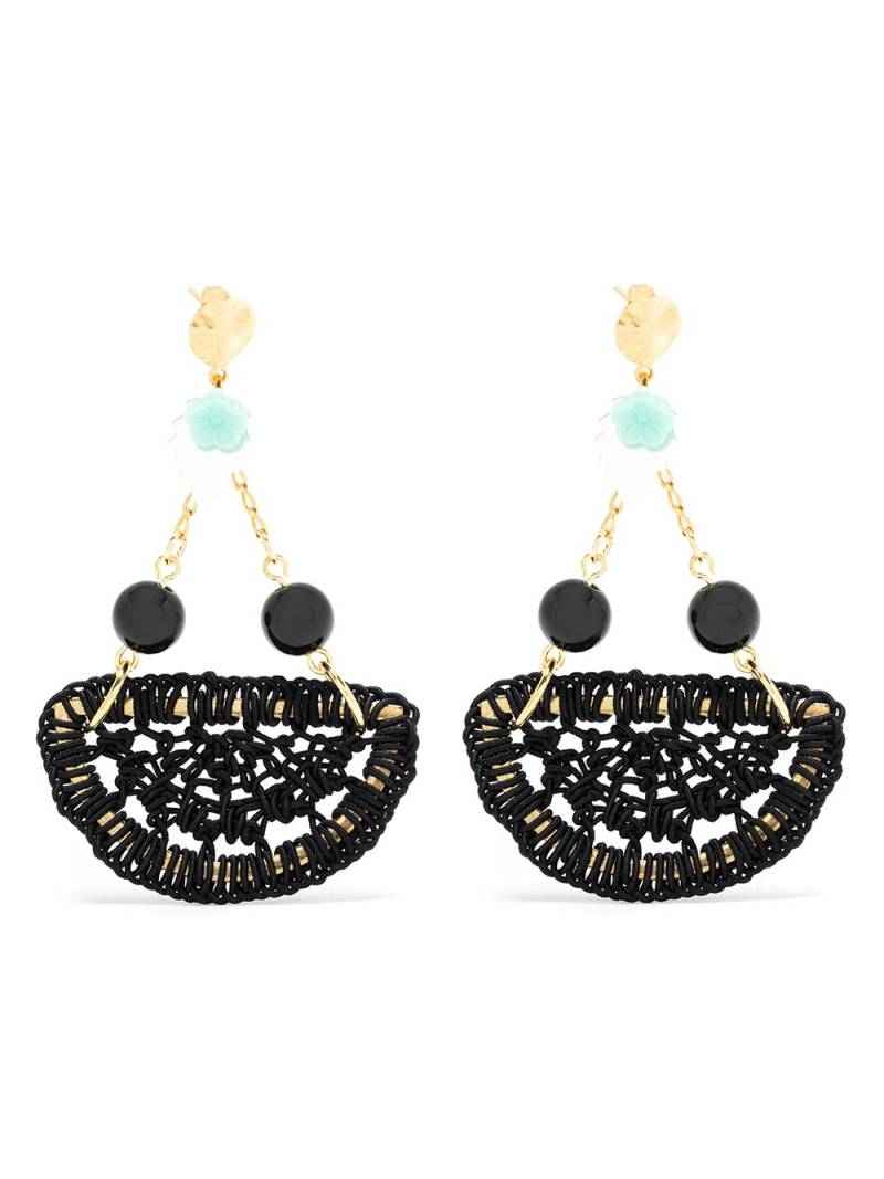 Amir Slama crochet earrings - Black von Amir Slama