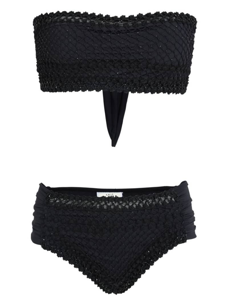 Amir Slama crochet-knit bikini - Black von Amir Slama