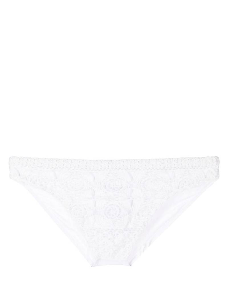 Amir Slama crochet-knit swimming trunks - White von Amir Slama